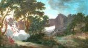 The Younger -- Figures In Classical Landscapes by Pierre-Antoine Patel