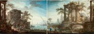 Paysage Avec Moise Sauve Des Eaux by Pierre-Antoine Patel