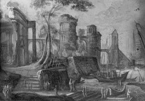 Ruines Devant Un Port Anime Ruines Devant Un Port Anime