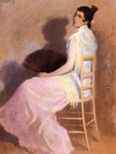 Spanish Woman with a Fan by William Turner Dannat