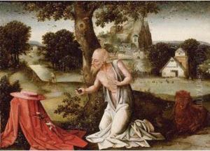 Landscape With The Penitent Saint Jerome by Joachim Patenir