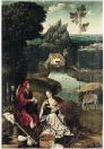 The Rest On The Flight Into Egypt by Joachim Patenir