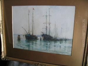 Boats Moored, Venice by Emily Murray Paterson