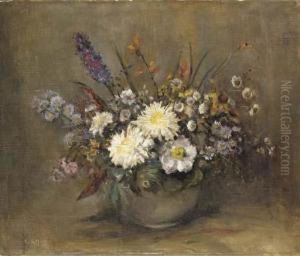 Still Life With Flowers In A Vase by Emily Murray Paterson