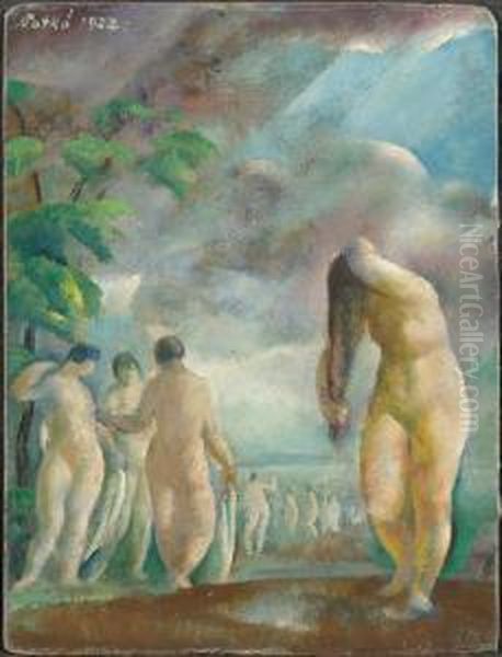 Woman Bathing - view 1
