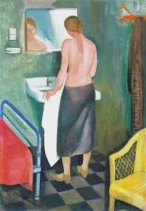 Woman Washing Herself