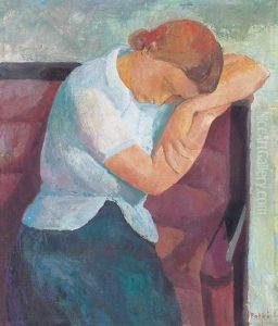 Resting Girl by Karoly Patko