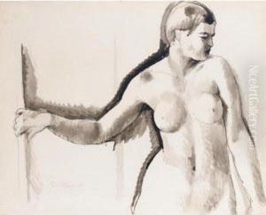 Nude Study by Karoly Patko