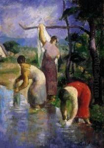 By The Brook by Karoly Patko