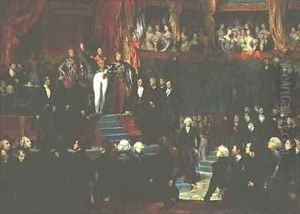 Louis Philippe 1773-1850 is sworn in as king before the Chamber of Deputies