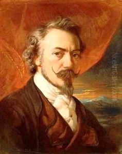 Self Portrait by Eugene Francois Marie Joseph Deveria