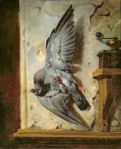 The Woodpigeon by Eugene Francois Marie Joseph Deveria