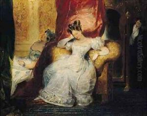 Seated young women