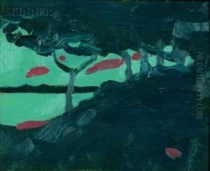 Coastal View At Night by Margaret Jordan Patterson