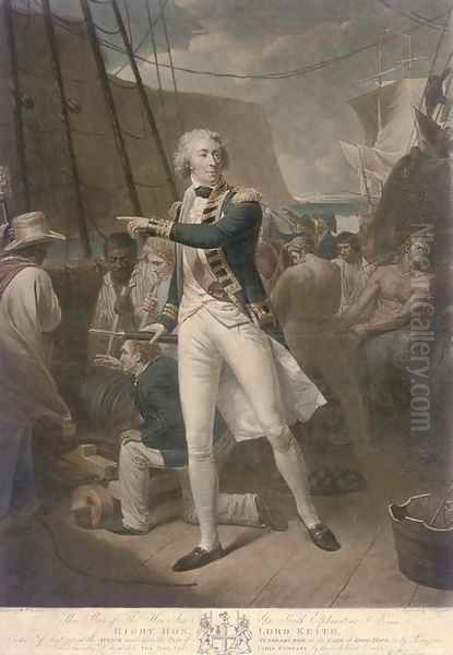 Right Hon. Lord Keith, on the 7th of Augt. 1795, at the attack made upon the pass of Muysenburgh, at the Cape of Good Hope, by S.W. Reynolds - view 1