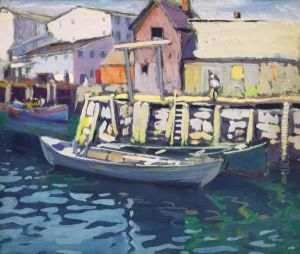 Gloucester Wharf With Sailor