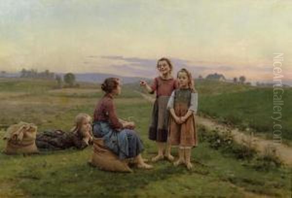 Four Girls In The Field. - view 1