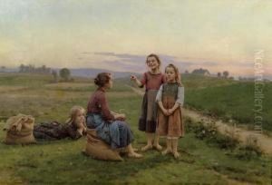 Four Girls In The Field.