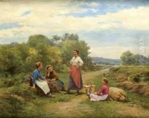 Le Repos Des Paysannes by Cesar Pattein