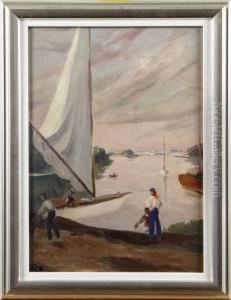 Vid Vatternsstrand by Georg Pauli
