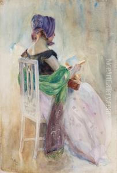 Reading Girl - view 1
