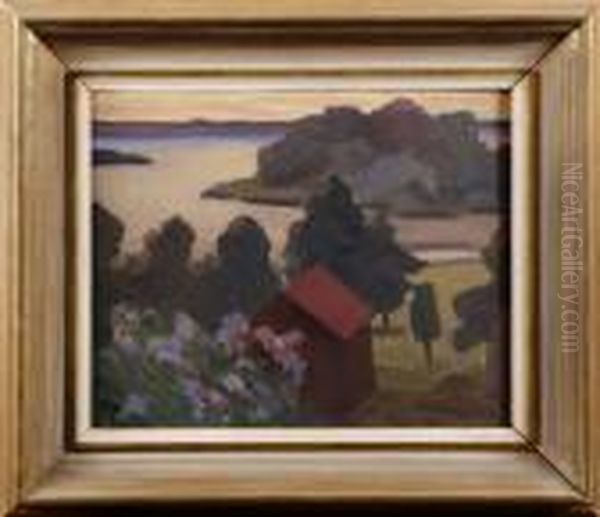 Kustbild Med Rod Stuga - view 1