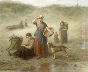 Peasant women by Jan Jacobus Matthijs Damschroder