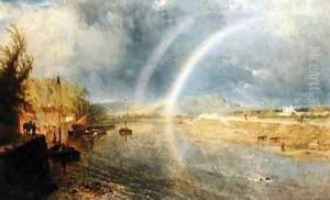 Rainbow on the Trent by Henry Thomas Dawson