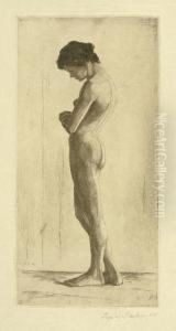 Stehender Weiblicher Akt by Ingwer Paulsen