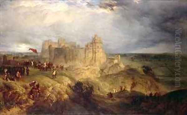 Nottingham Castle King Charles I Raising his Standard - view 1