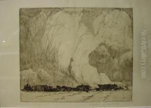 Blick Auf Ein Kleines Nordfriesisches Dorf by Ingwer Paulsen