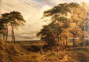 Nottingham from Wilford Hills by Henry Thomas Dawson