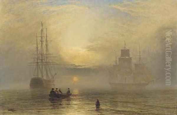 Sunrise in a mist - view 1