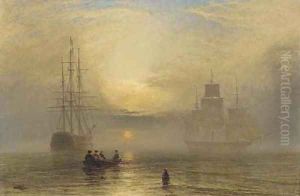 Sunrise in a mist by Henry Thomas Dawson