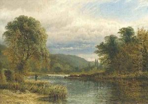 On the Trent, near Castle Donnington by Henry Thomas Dawson