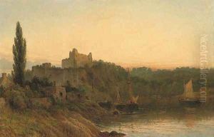 Chepstow Castle by Henry Thomas Dawson
