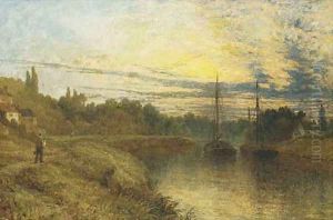On the Severn by Henry Thomas Dawson