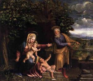 Holy Family with the Young St John the Baptist 1535-40 by Battista Dossi