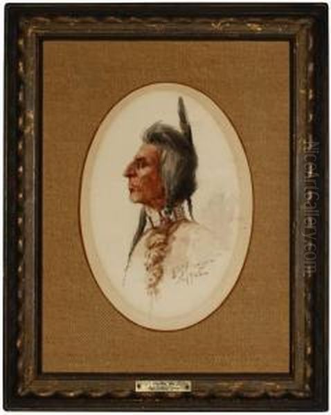 Portrait Of A Nez Perce Indian - view 1