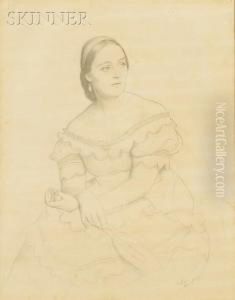 Portrait Of A Seated Woman by William Macgregor Paxton