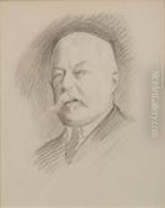 Portrait Of Grover Cleveland by William Macgregor Paxton