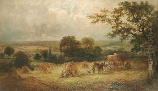 'harvest Time'bears Signature 'j Clayton Adams' (lower Right), Titled On The Reverse - view 1