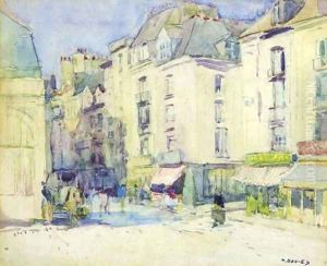 Streetscene, Dieppe by David Davies