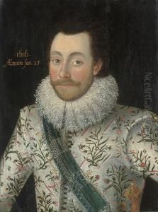 Portrait Of Sir John Penruddock by Robert Peake