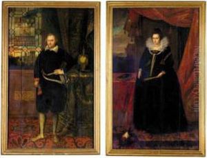 Portrait Of Sir George Fermor (died 1612); And Mary His Wife (died
1628) by Robert Peake