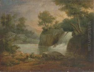 Landscape With Waterfall