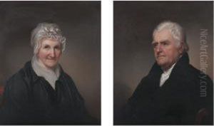 Portrait Of Nathan Lord And Portrait Of Mary Lord: A Pair Of Paintings by Rembrandt Peale