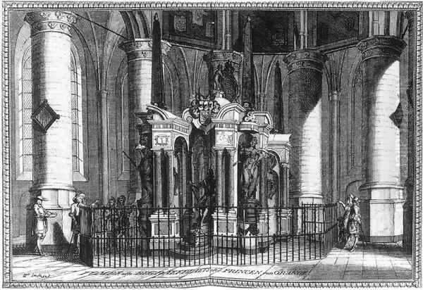 The Tomb of Willem the Silent in the Nieuwe Kerk, Delft 1667-80 - view 1