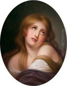 Portrait Of A Young Woman (after Greuze) by Rembrandt Peale
