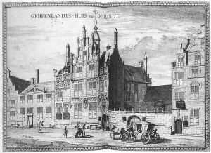 Gemeenlandshuis on the Oude Delft in Delft 1667-80